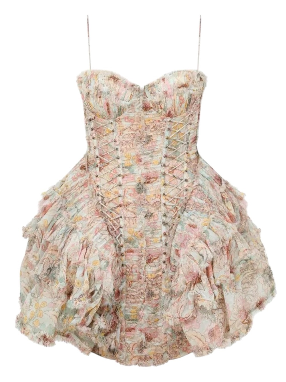 NWT Zimmermann Rebellion Freyed Silk Dress Size 2 US M